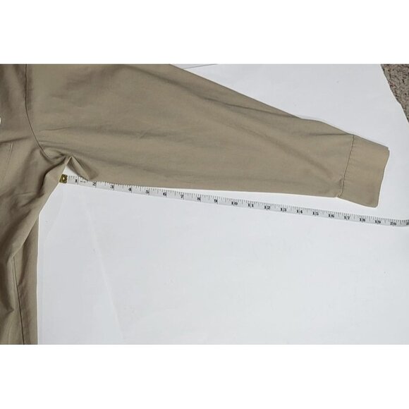 USAir Beige Work Shirt With Lead Mechanic Patch & Name Tag Vintage Size Large - Picture 8 of 10